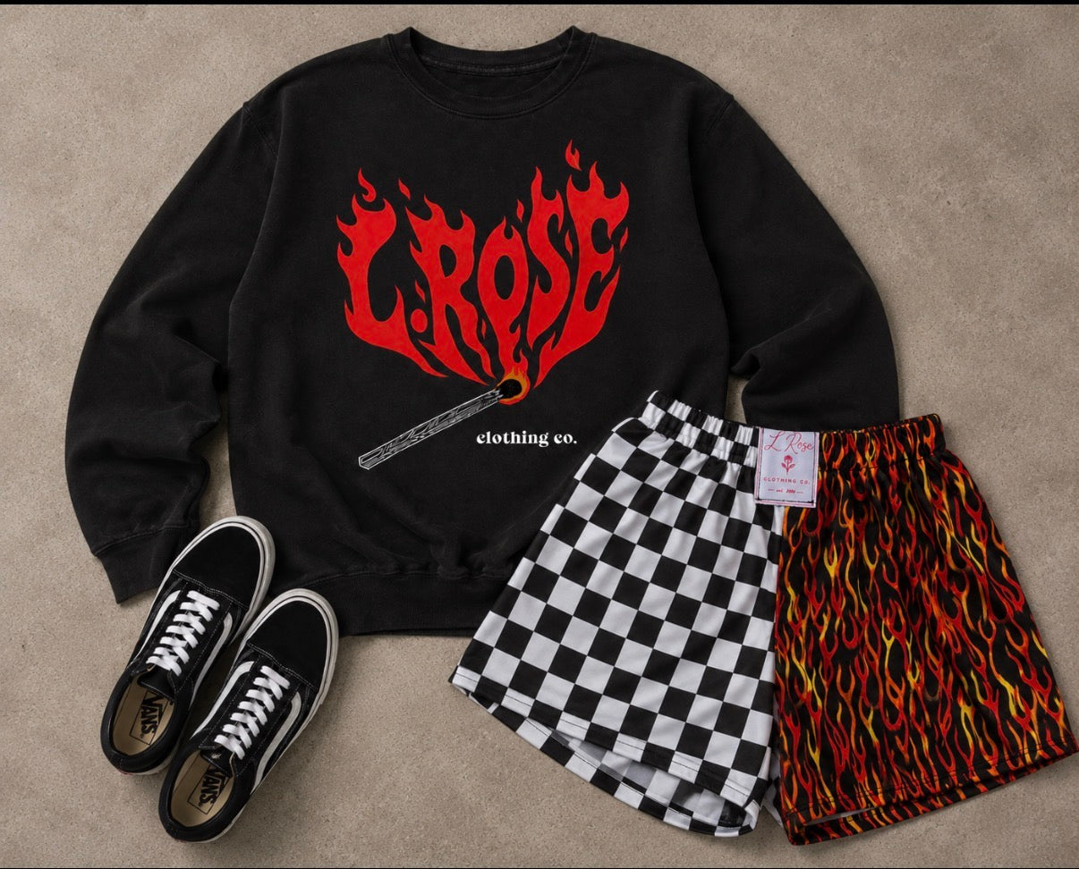 Strike a Match Tee or Crew❤️🔥