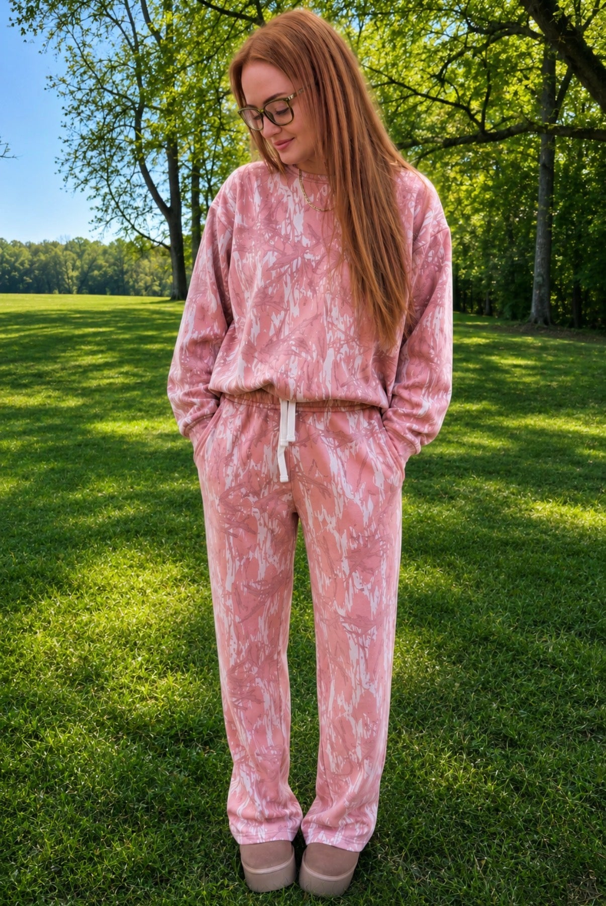 Bottomland crew and pants set