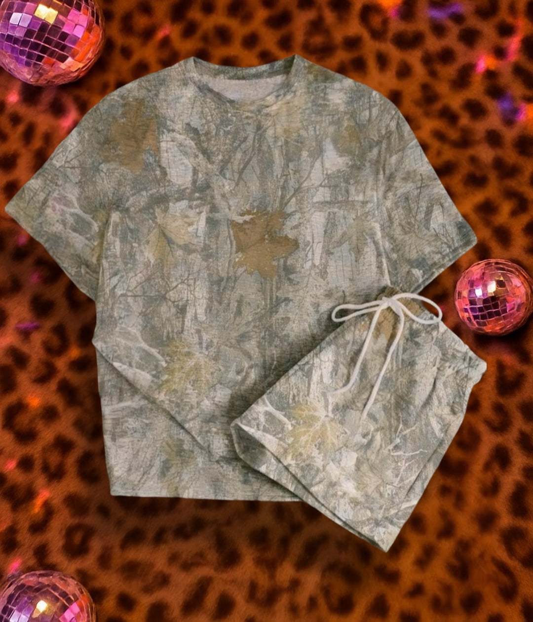 Camo shorts set