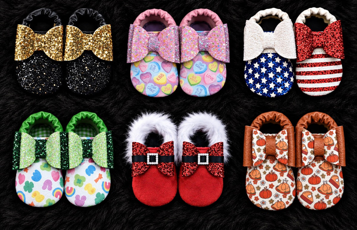 Holiday moccs🎆🩷🍀🇺🇸👻🦃🎄