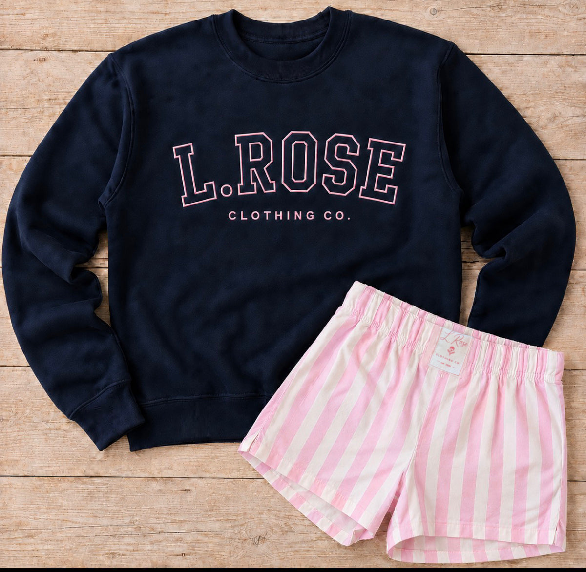 L.Rose Varsity Crew or Tee