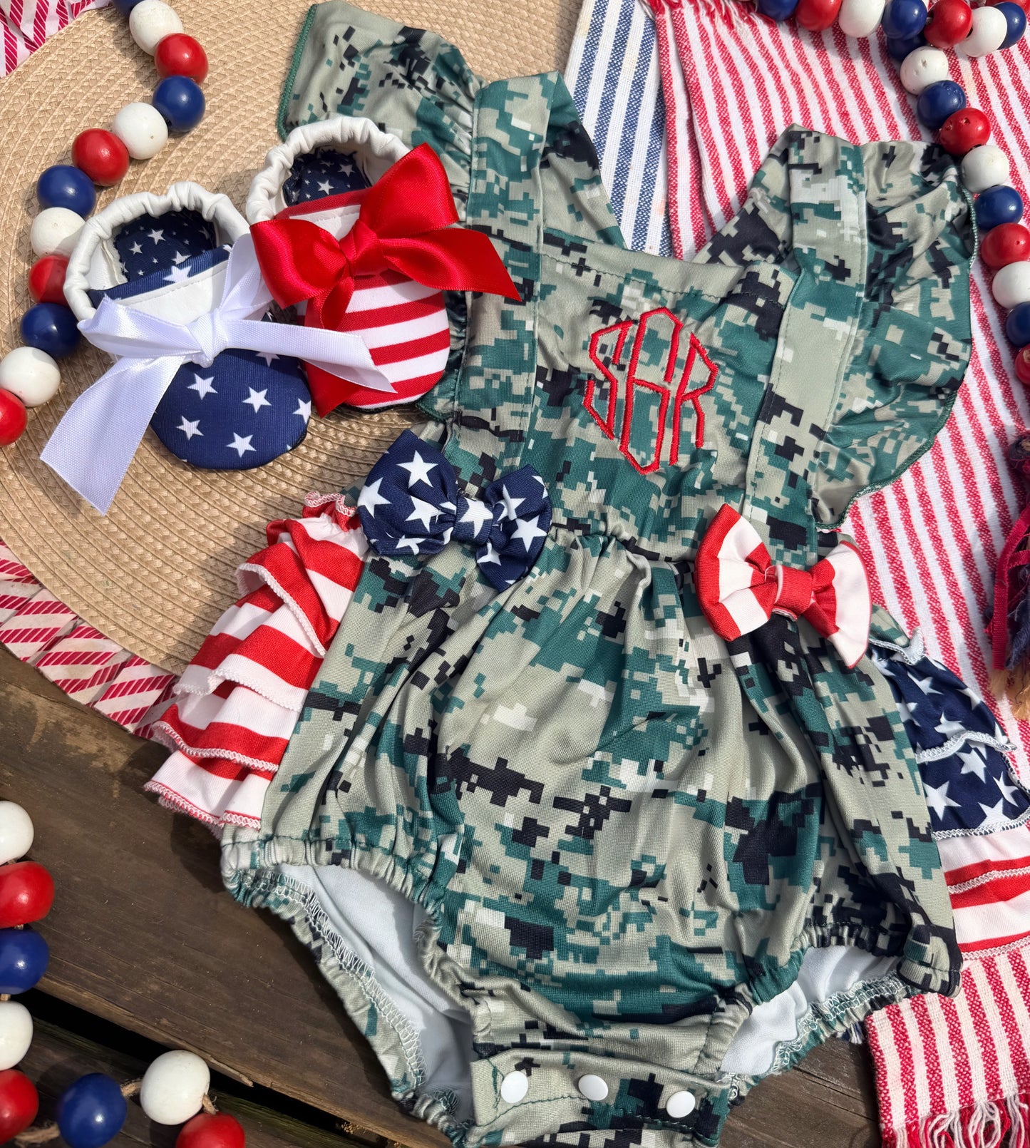 Freedom bubble, dress or overalls 🇺🇸❤️🤍💙