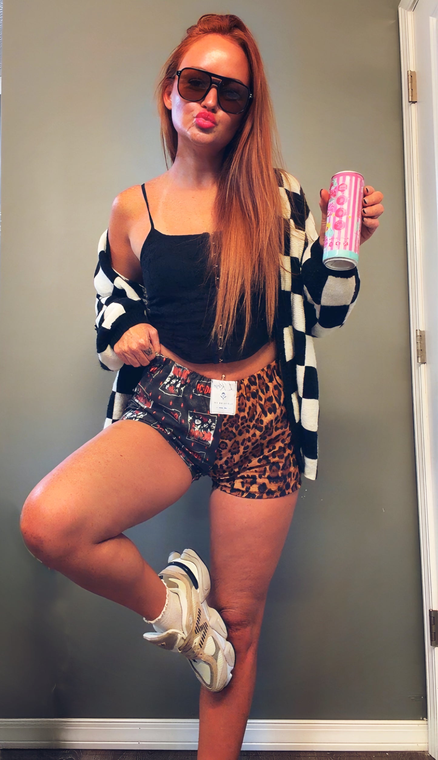 Check mate cardigan