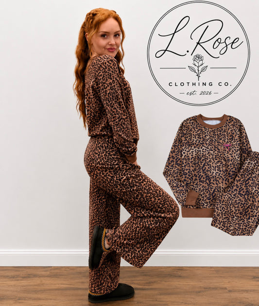 Coffee leopard set