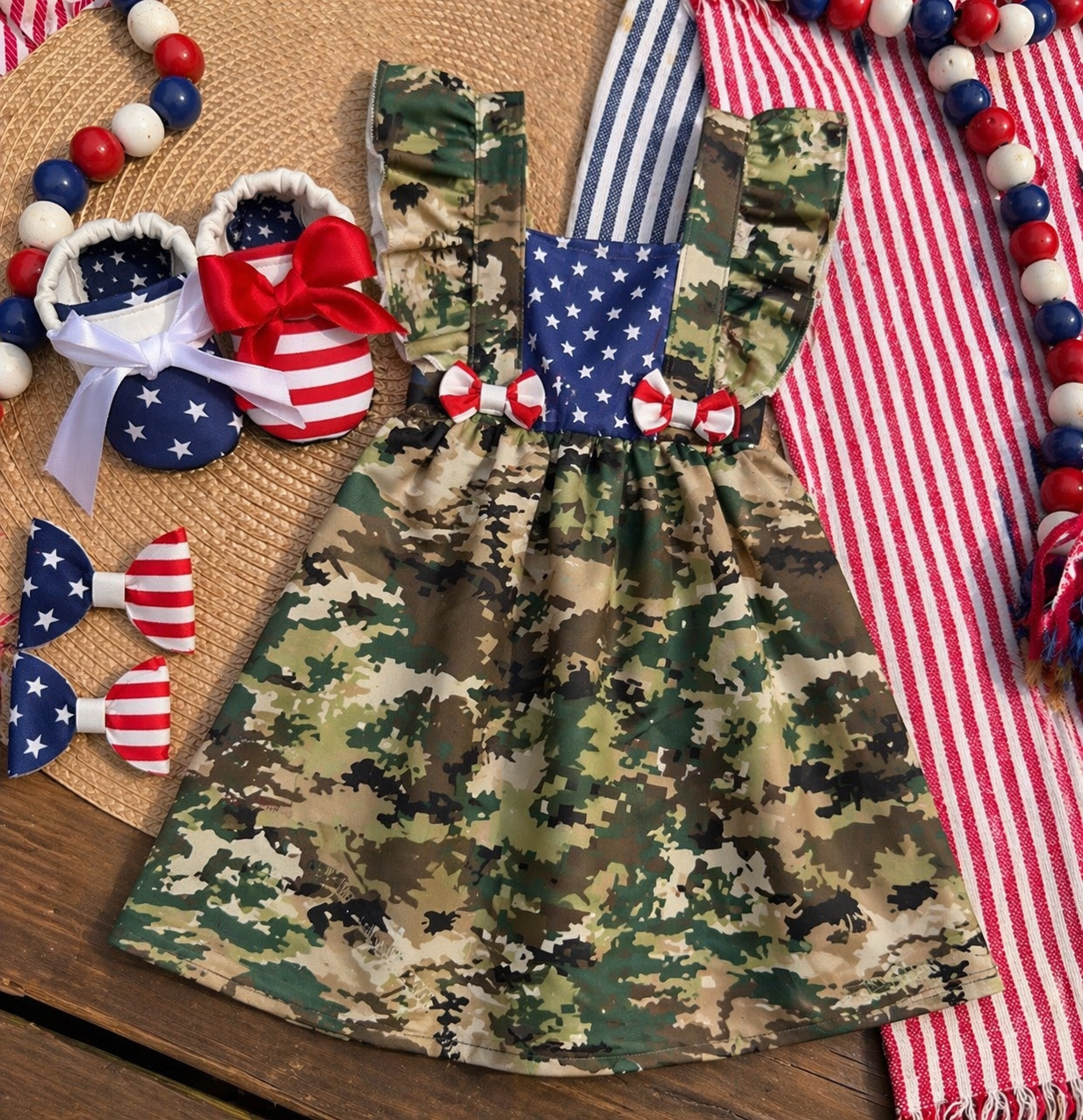 Freedom bubble, dress or overalls 🇺🇸❤️🤍💙