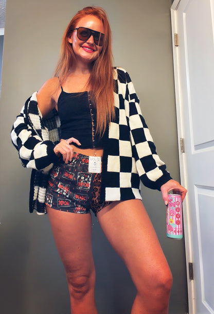 Check mate cardigan