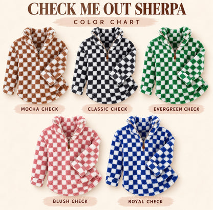 Check me out Sherpa pullover