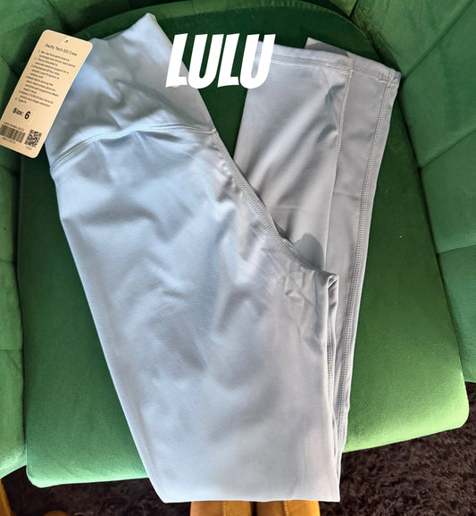 Lulu leggings powder blue size 6