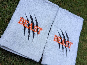 Beast sports towels