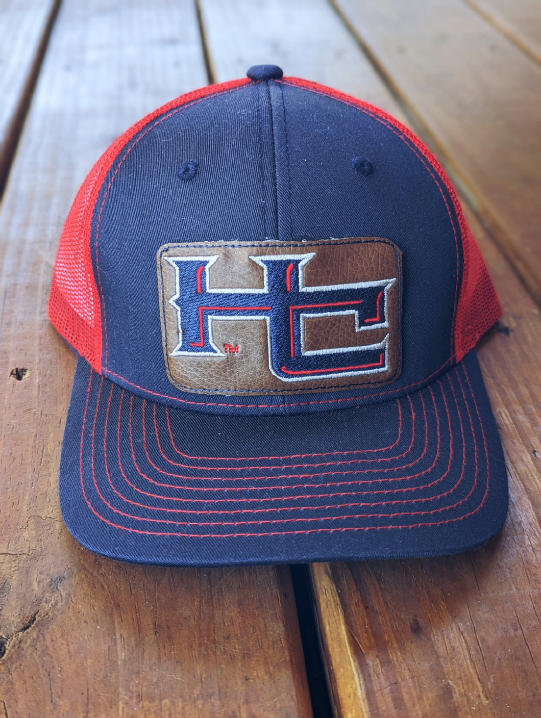 Navy and red HC hat