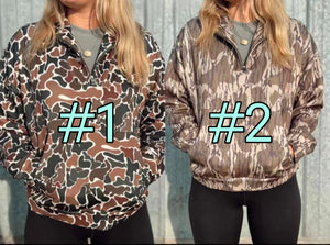 Camo pullover